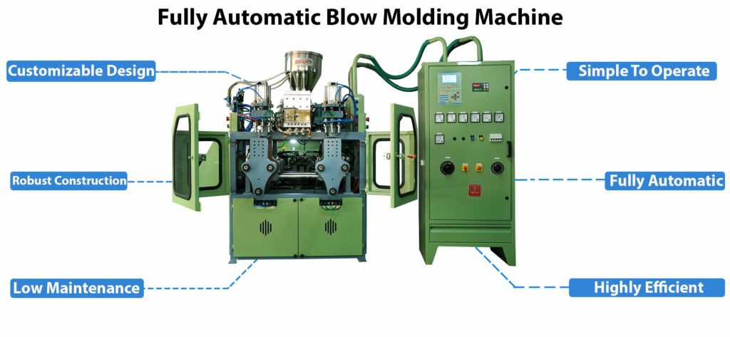 plastic blow moulding machine key spacification